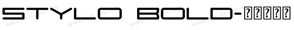 Stylo Bold字体转换